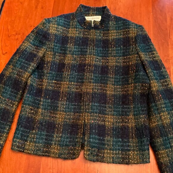 Jones New York Wool Mohair woven Dress Jacket size 8 - Picture 5 of 10